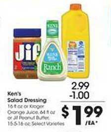 Kroger Ken's salad dressing offer