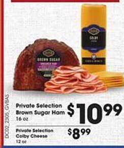 Kroger Private selection brown sugar ham offer