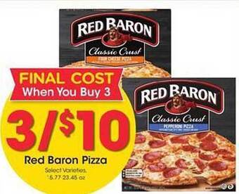 Kroger Red baron pizza offer