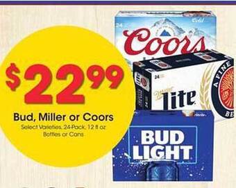 Kroger Bud, miller or coors offer
