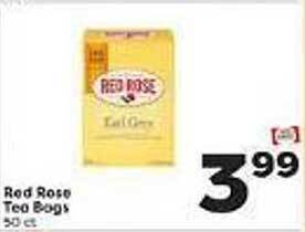 Weis Markets Red rose tea bags offer