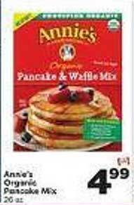 Weis Markets Annie's organic pancake mix offer