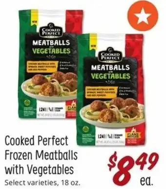Sprouts Farmers Market Cooked Perfect Frozen Meatballs With Vegetables 18 oz offer