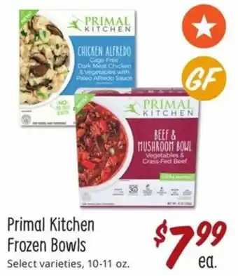 Sprouts Farmers Market Primal Kitchen Frozen Bowls 10-11 oz offer