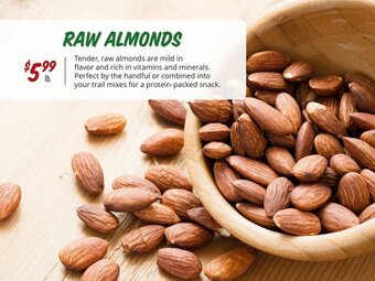 Sprouts Farmers Market Raw Almonds offer