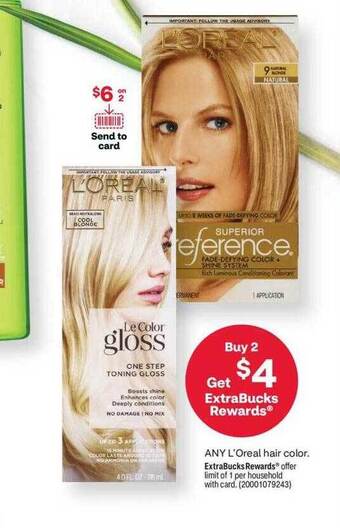 CVS L'oreal hair color offer
