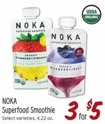 Sprouts Farmers Market Noka Superfood Smoothie 4.22 oz offer