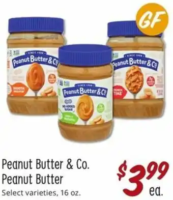 Sprouts Farmers Market Peanut Butter & Co. Peanut Butter 16 oz offer