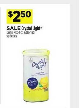 Dollar General Crystal light drink mix offer
