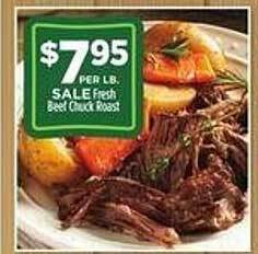Dollar General Fresh beef chuck roast offer