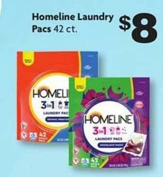 Family Dollar Homeline laundry pacs offer