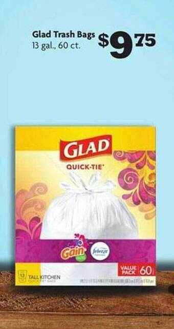 Family Dollar Glad trash bags offer