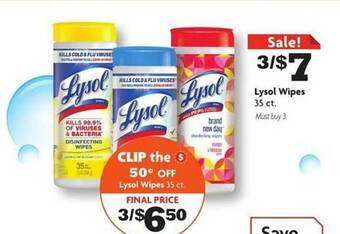 Family Dollar Lysol wipes offer
