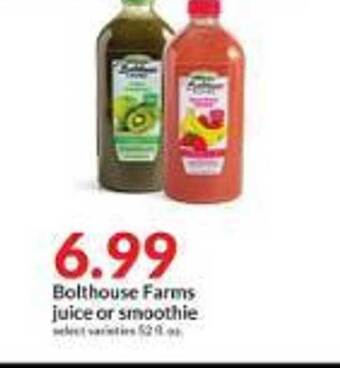 Hy-Vee Bolthouse farms juice or smoothie offer