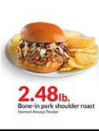 Hy-Vee Bone-in pork shoulder roast offer