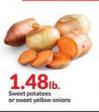 Hy-Vee Sweet potatoes or sweet yellow onions offer