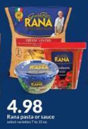 Hy-Vee Rana pasta or sauce offer