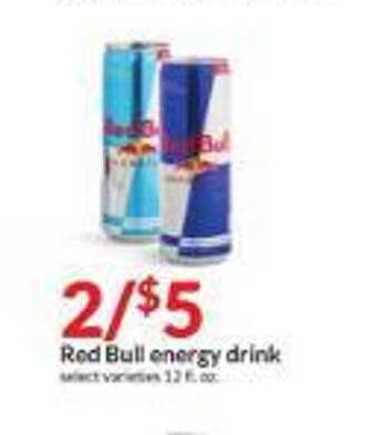 Hy-Vee Red bull energy drink offer
