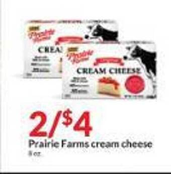 Hy-Vee Prairie farms cream cheese offer