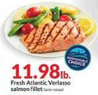 Hy-Vee Fresh atlantic verlasso salmon fillet offer