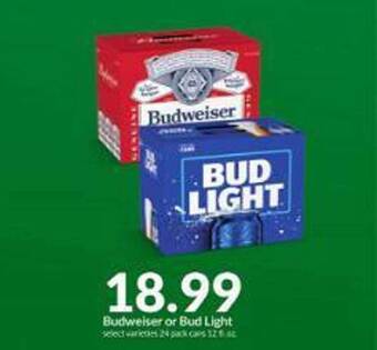 Hy-Vee Budweiser or bud light offer