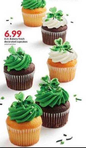 Hy-Vee Bakery fresh decorated cupcakes offer