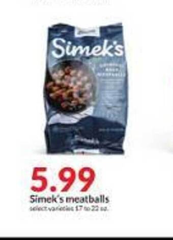 Hy-Vee Simek's meatballs offer
