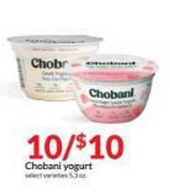 Hy-Vee Chobani yogurt offer
