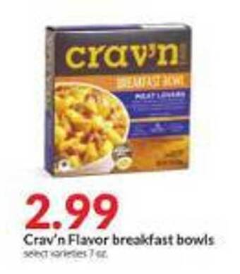 Hy-Vee Crav'n flavor breakfast bowls offer