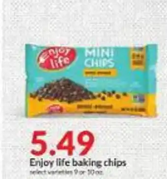 Hy-Vee Enjoy life baking chips offer
