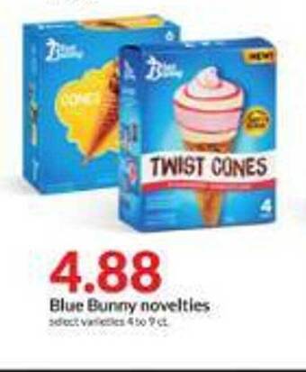 Hy-Vee Blue bunny novelties offer