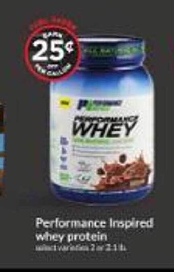 Hy-Vee Performance inspired whey protein offer