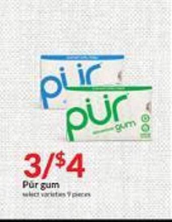 Hy-Vee Pür gum offer