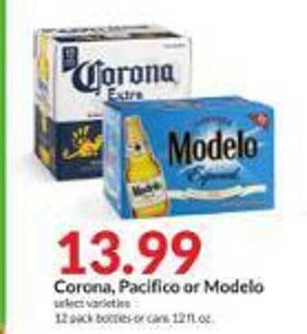 Hy-Vee Corona, pacifico or modelo offer