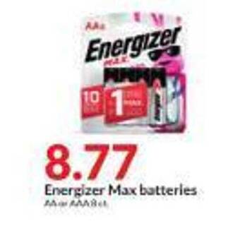 Hy-Vee Energizer max batteries offer