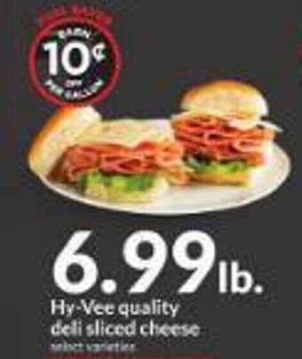 Hy-Vee Hy-vee quality deli sliced cheese offer