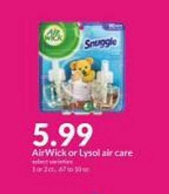 Hy-Vee Airwick or lysol air care offer