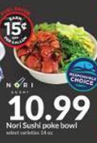 Hy-Vee Nori sushi poke bowl offer