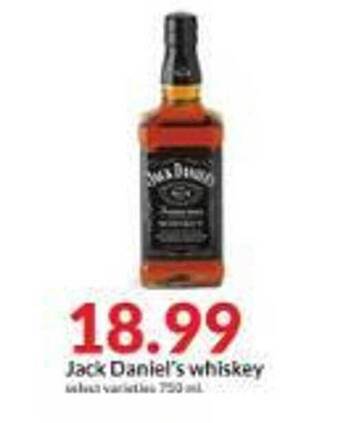 Hy-Vee Jack daniel's whiskey offer