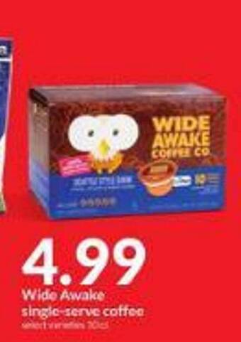 Hy-Vee Wide awake single-serve coffee offer