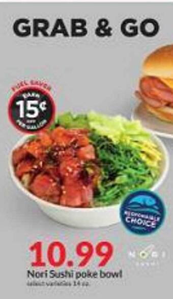 Hy-Vee Nori sushi poke bowl offer