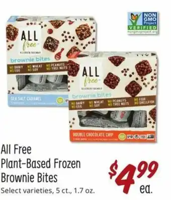 Sprouts Farmers Market All Free Plant-Based Frozen Brownie Bites 1.7 oz offer