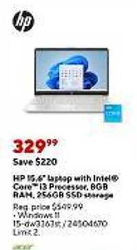 Staples Hp 15.6 offer