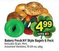 Tops Bakery fresh ny style bagels 6 pack offer
