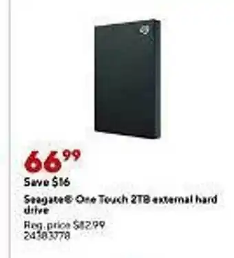 Staples Seagate one touch 2tb external hard drive offer