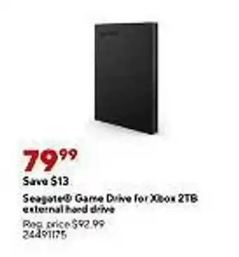 Staples Seagate game drive for xbox 2tb external hard drive offer