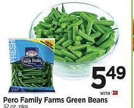 Tops Pero family farms green beans offer