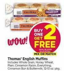 Tops Thomas' english muffins offer