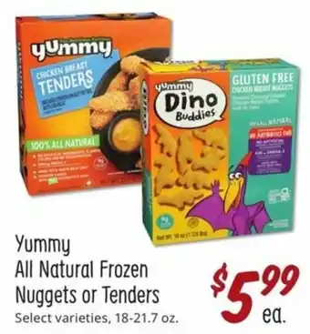 Sprouts Farmers Market Yummy All Natural Frozen Nuggets Or Tenders 18-21.7 oz offer
