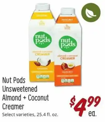 Sprouts Farmers Market Nut Pods Unsweetened Almond + Coconut Creamer offer